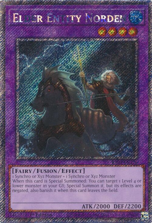 Elder Entity Norden (Platinum Secret Rare) RA04-EN226 card from Quarter Century Stampede