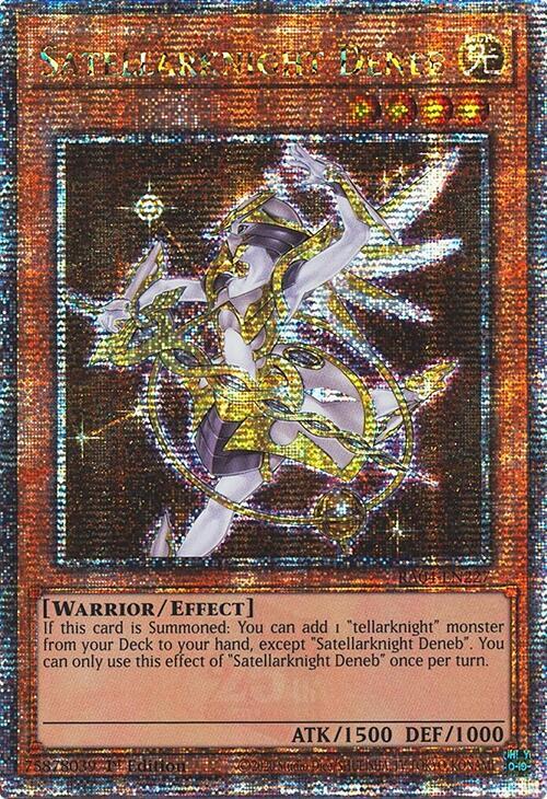 Satellarknight Deneb (Quarter Century Secret Rare) RA04-EN227 card from Quarter Century Stampede