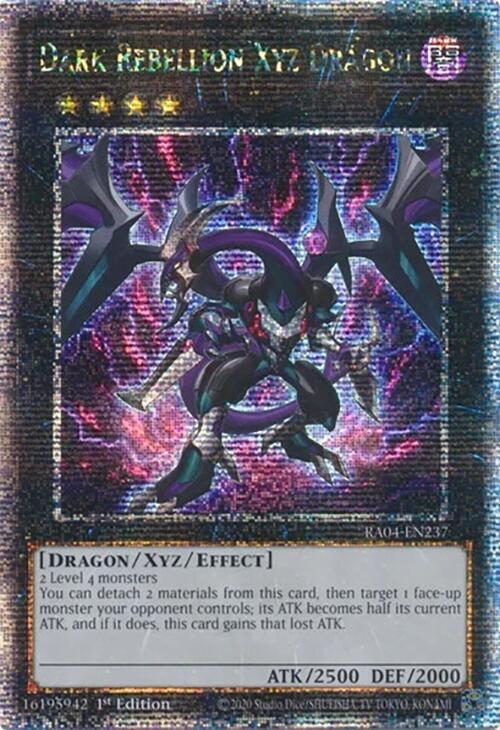 Dark Rebellion Xyz Dragon (Quarter Century Secret Rare) RA04-EN237 card from Quarter Century Stampede