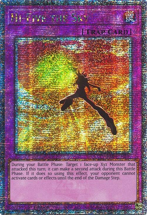 Hi-Five the Sky (Quarter Century Secret Rare) RA04-EN239 card from Quarter Century Stampede