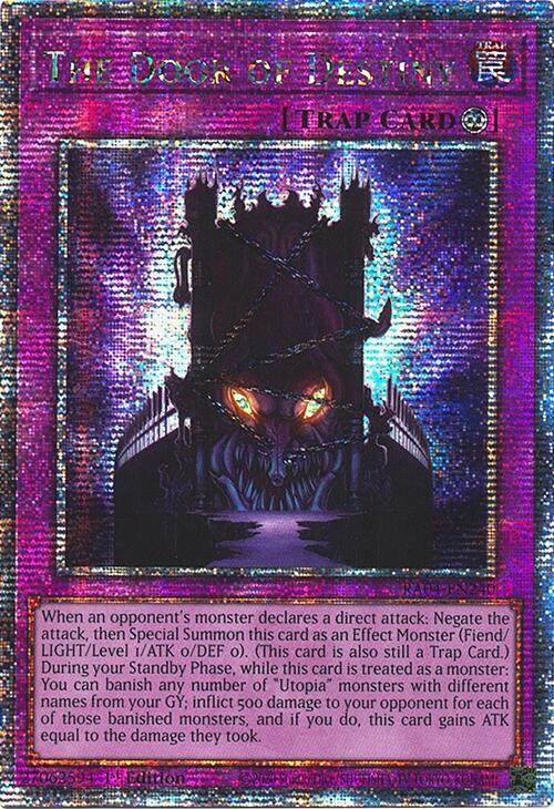 The Door of Destiny (Quarter Century Secret Rare) RA04-EN240 card from Quarter Century Stampede