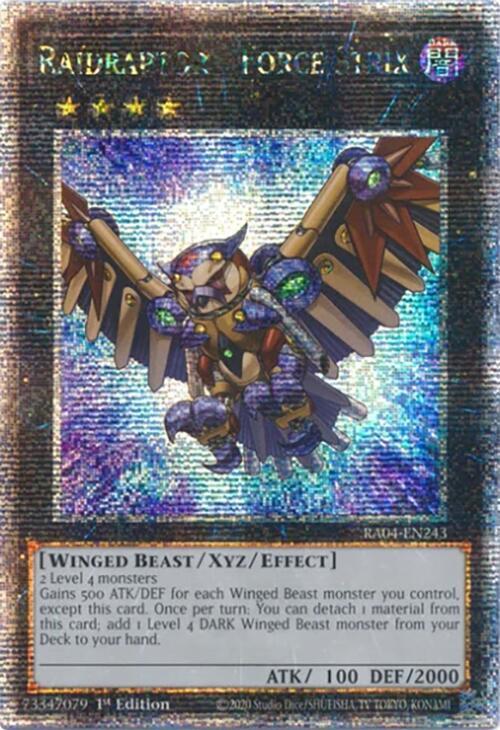 Raidraptor - Force Strix (Quarter Century Secret Rare) RA04-EN243 card from Quarter Century Stampede