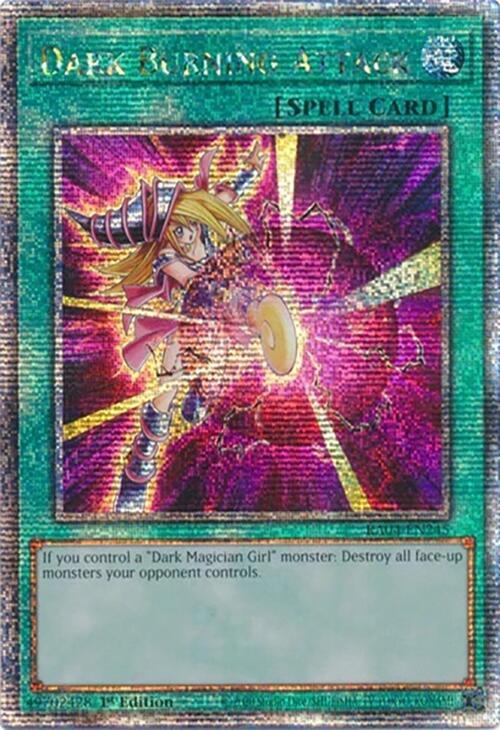 Dark Burning Attack (Quarter Century Secret Rare) RA04-EN245 card from Quarter Century Stampede
