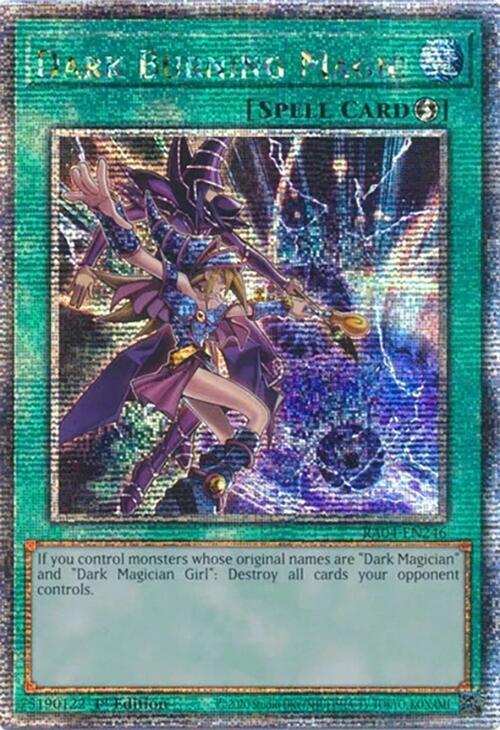 Dark Burning Magic (Quarter Century Secret Rare) RA04-EN246 card from Quarter Century Stampede
