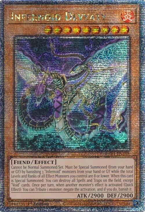 Infernoid Devyaty (Quarter Century Secret Rare) RA04-EN248 card from Quarter Century Stampede