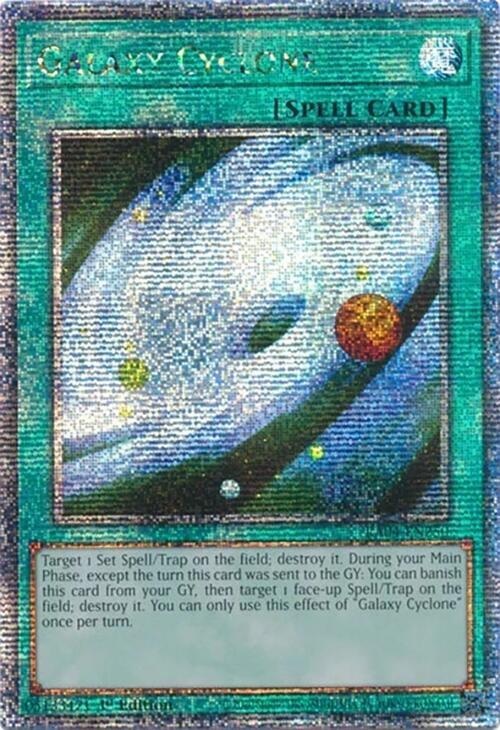 Galaxy Cyclone (Quarter Century Secret Rare) RA04-EN250 card from Quarter Century Stampede