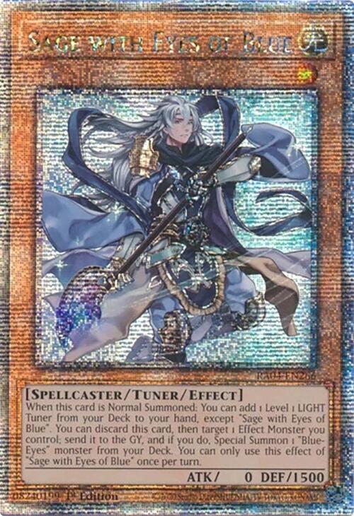 Sage with Eyes of Blue (Quarter Century Secret Rare) RA04-EN266 card from Quarter Century Stampede
