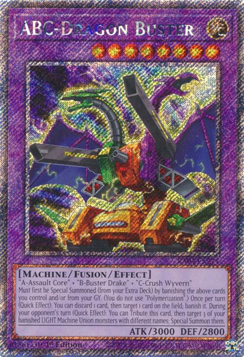 ABC-Dragon Buster (Platinum Secret Rare) RA04-EN271 card from Quarter Century Stampede