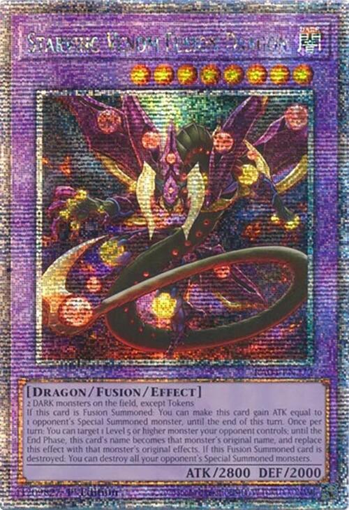 Starving Venom Fusion Dragon (Quarter Century Secret Rare) RA04-EN272 card from Quarter Century Stampede
