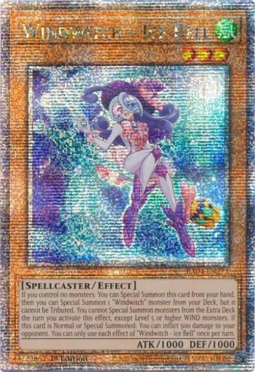 Windwitch - Ice Bell (Quarter Century Secret Rare) RA04-EN273 card from Quarter Century Stampede