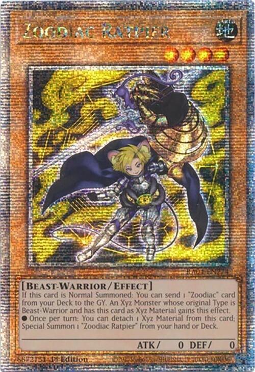 Zoodiac Ratpier (Quarter Century Secret Rare) RA04-EN274 card from Quarter Century Stampede