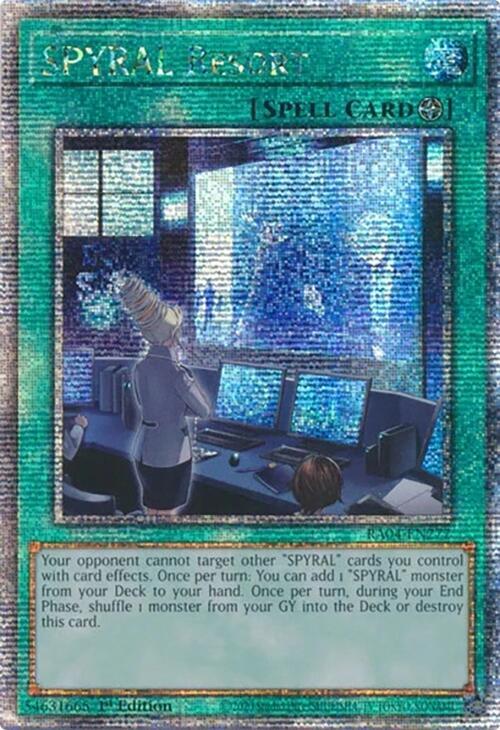 SPYRAL Resort (Quarter Century Secret Rare) RA04-EN277 card from Quarter Century Stampede