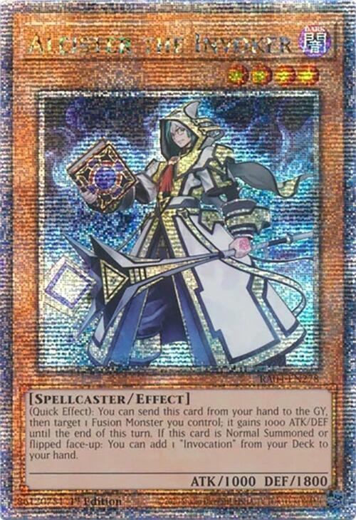 Aleister the Invoker (Quarter Century Secret Rare) RA04-EN278 card from Quarter Century Stampede