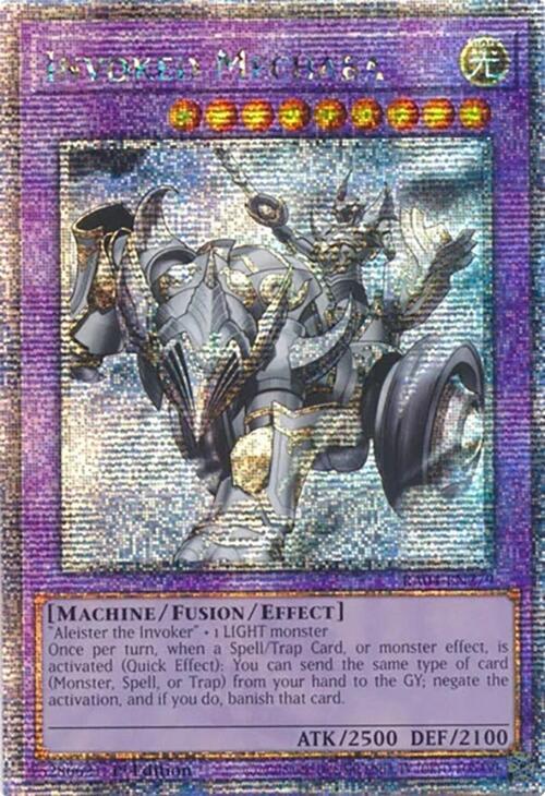 Invoked Mechaba (Quarter Century Secret Rare) RA04-EN279 card from Quarter Century Stampede