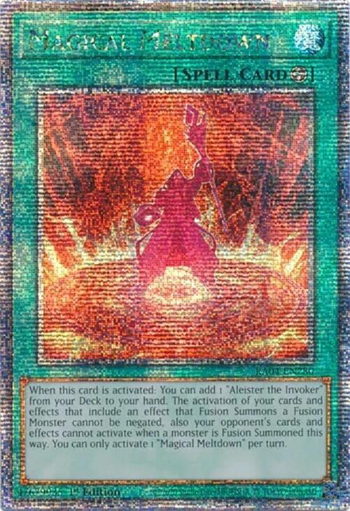 Magical Meltdown (Quarter Century Secret Rare) RA04-EN280 card from Quarter Century Stampede