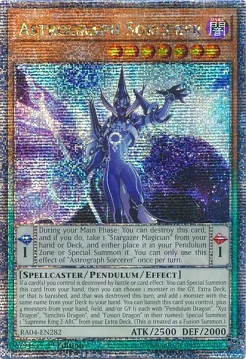Astrograph Sorcerer (Quarter Century Secret Rare) RA04-EN282 card from Quarter Century Stampede