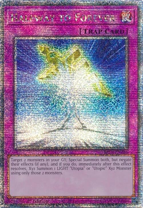 Halfway to Forever (Quarter Century Secret Rare) RA04-EN285 card from Quarter Century Stampede