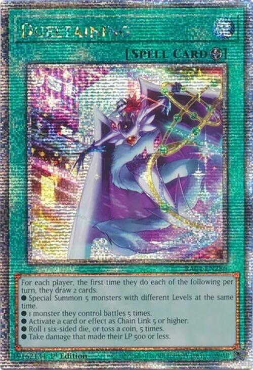 Dueltaining (Quarter Century Secret Rare) RA04-EN286 card from Quarter Century Stampede