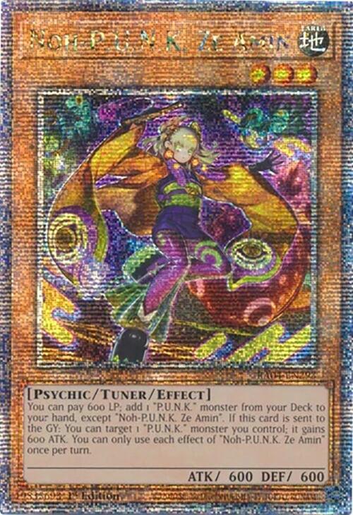 Noh-P.U.N.K. Ze Amin (Quarter Century Secret Rare) RA04-EN293 card from Quarter Century Stampede