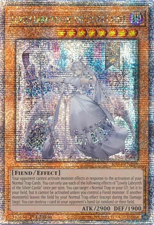 Lovely Labrynth of the Silver Castle (Quarter Century Secret Rare) RA04-EN295 card from Quarter Century Stampede