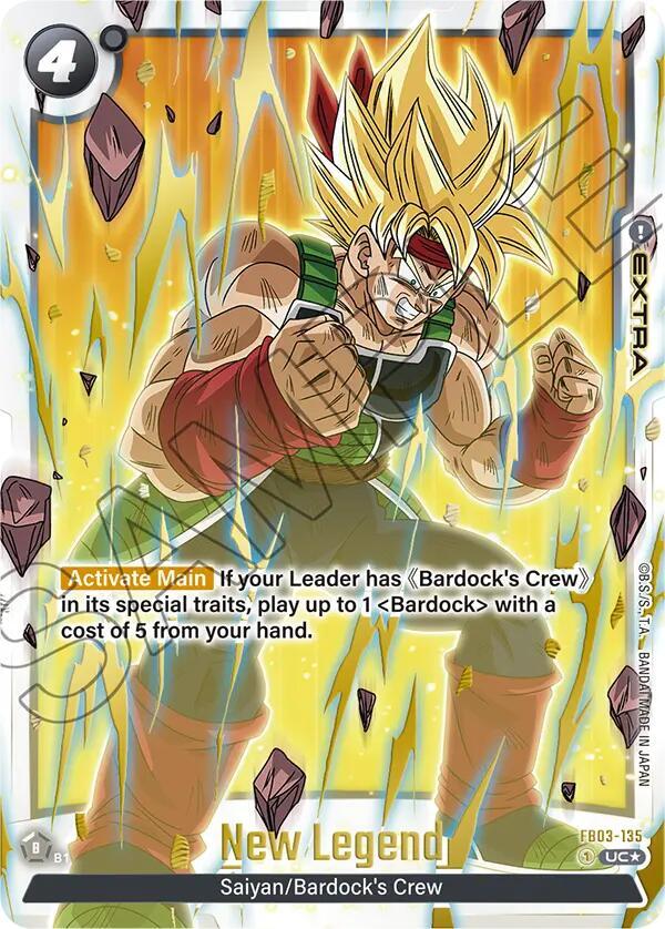 New Legend (Alternate Art) FB03-135 card from Raging Roar Alternate Art Reprints