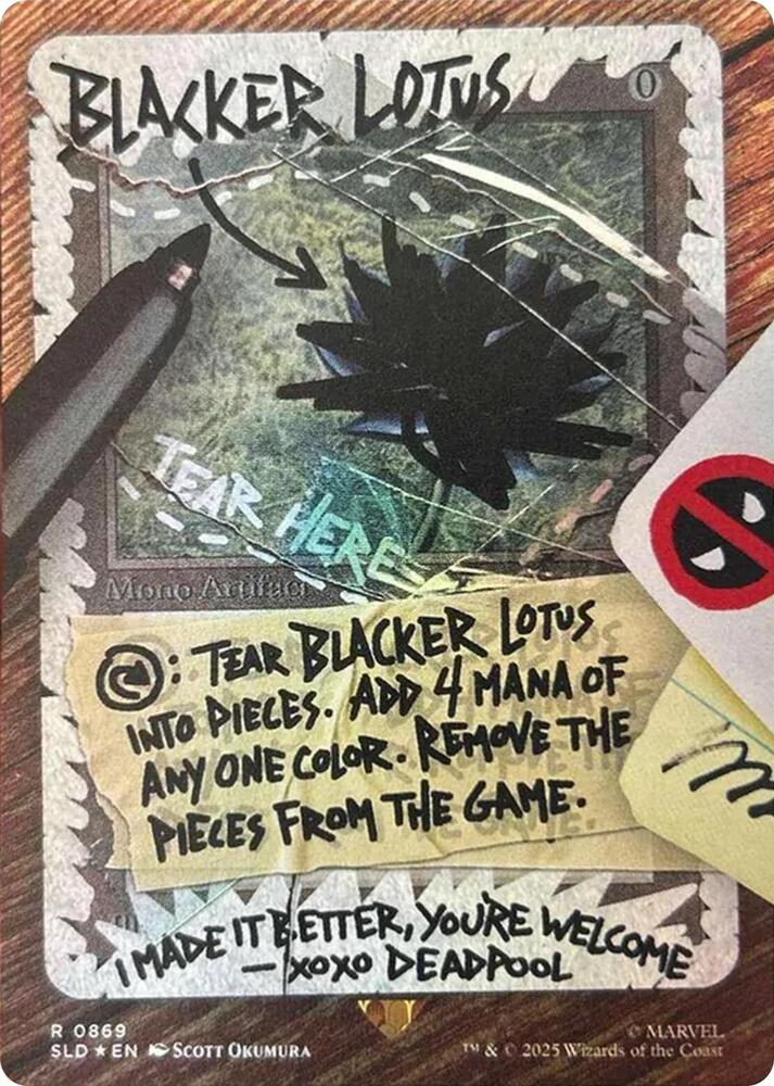 Blacker Lotus (Rainbow Foil) 869 card from Secret Lair Drop Series
