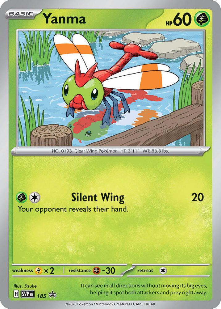 Yanma 185 card from SV: Scarlet & Violet Promo Cards