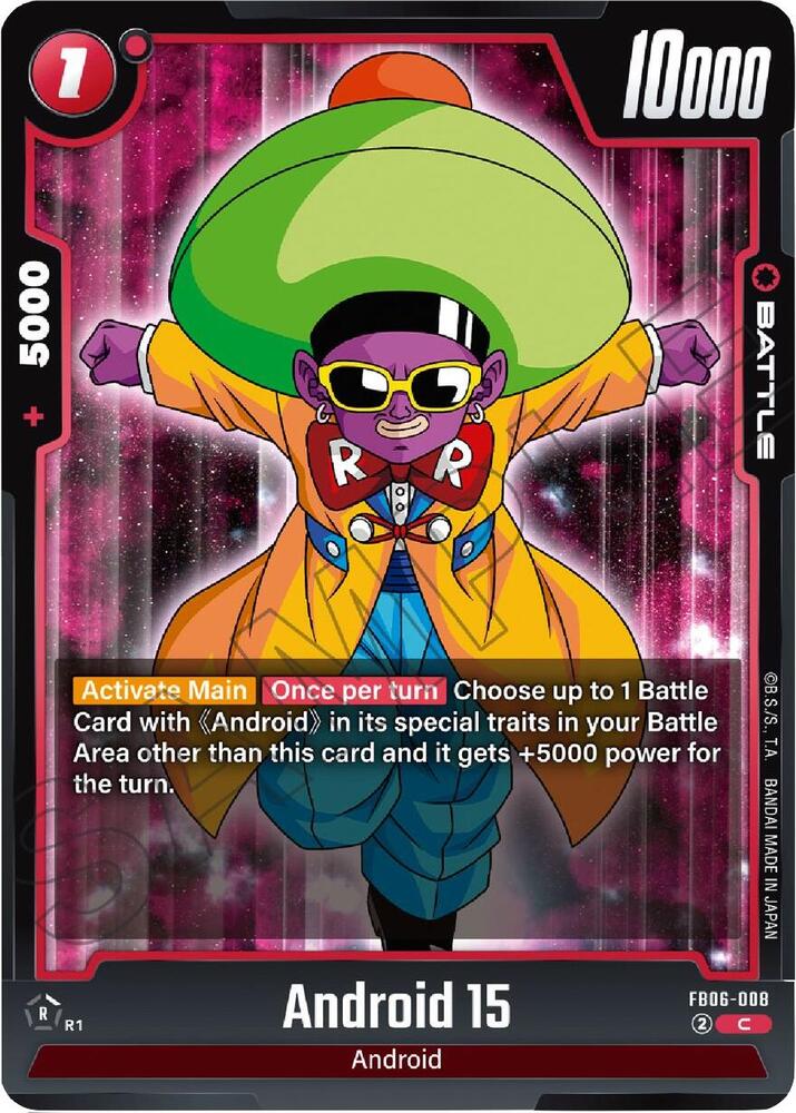 Android 15 FB06-008 card from Rivals Clash