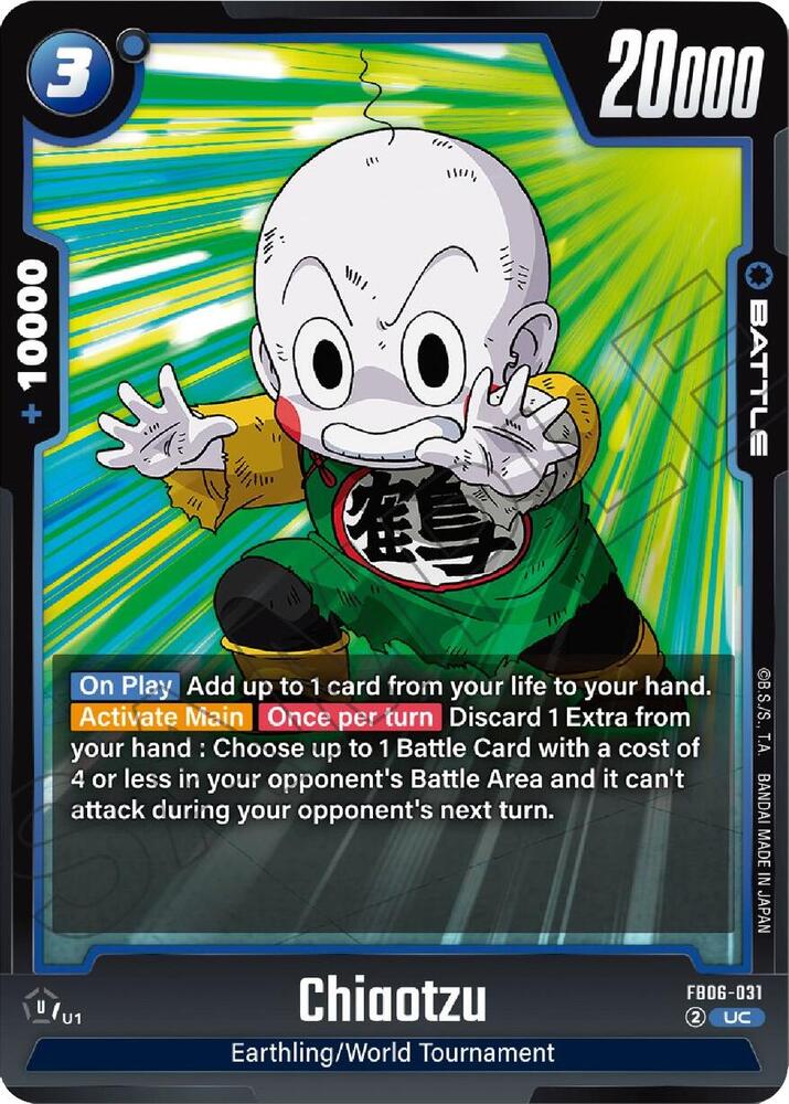 Chiaotzu FB06-031 card from Rivals Clash