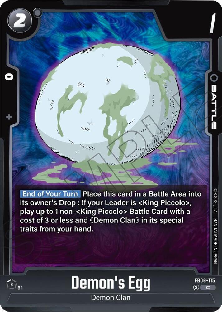 Demon's Egg FB06-115 card from Rivals Clash