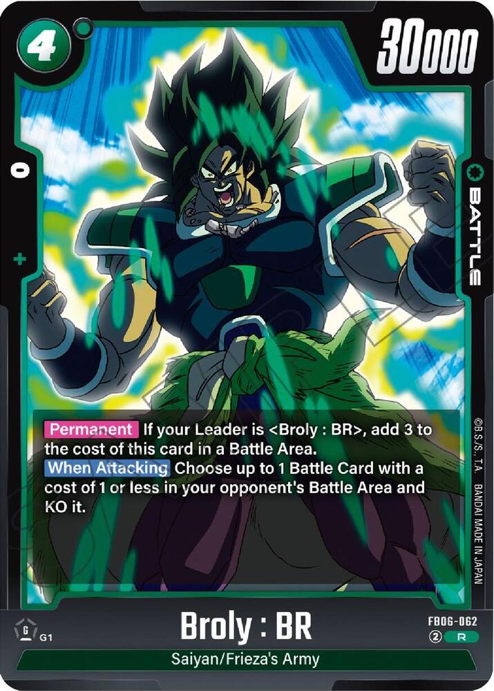 Broly : BR FB06-062 card from Rivals Clash