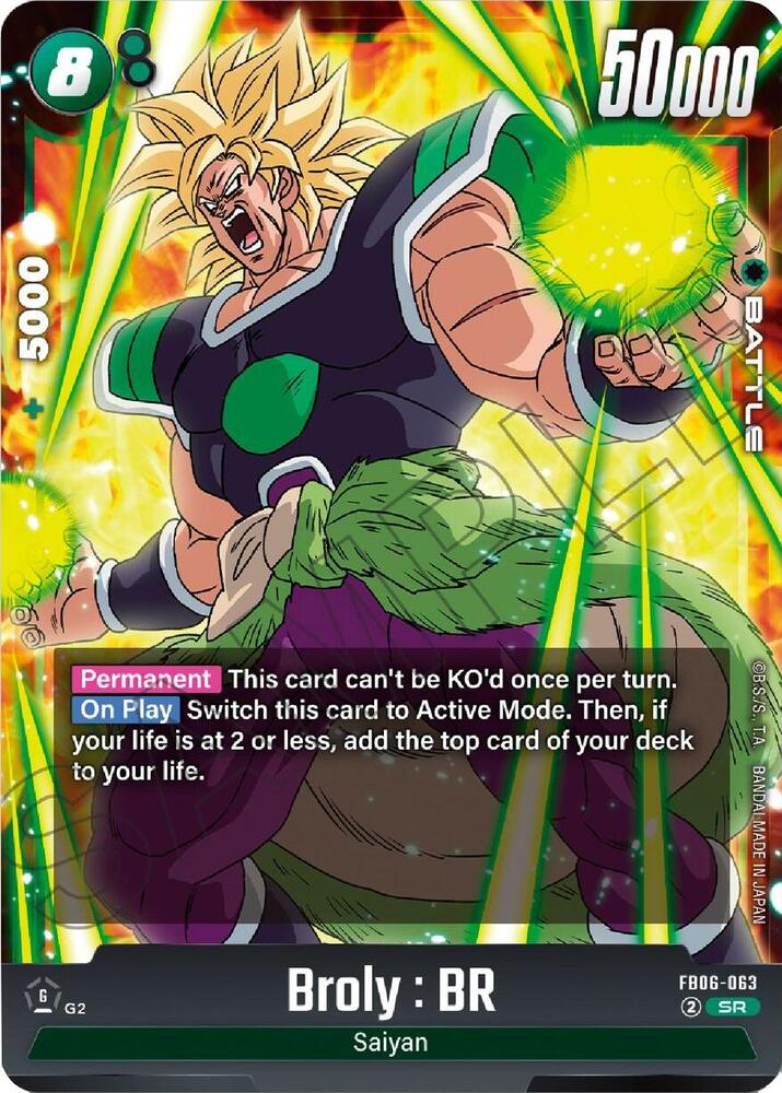 Broly : BR FB06-063 card from Rivals Clash