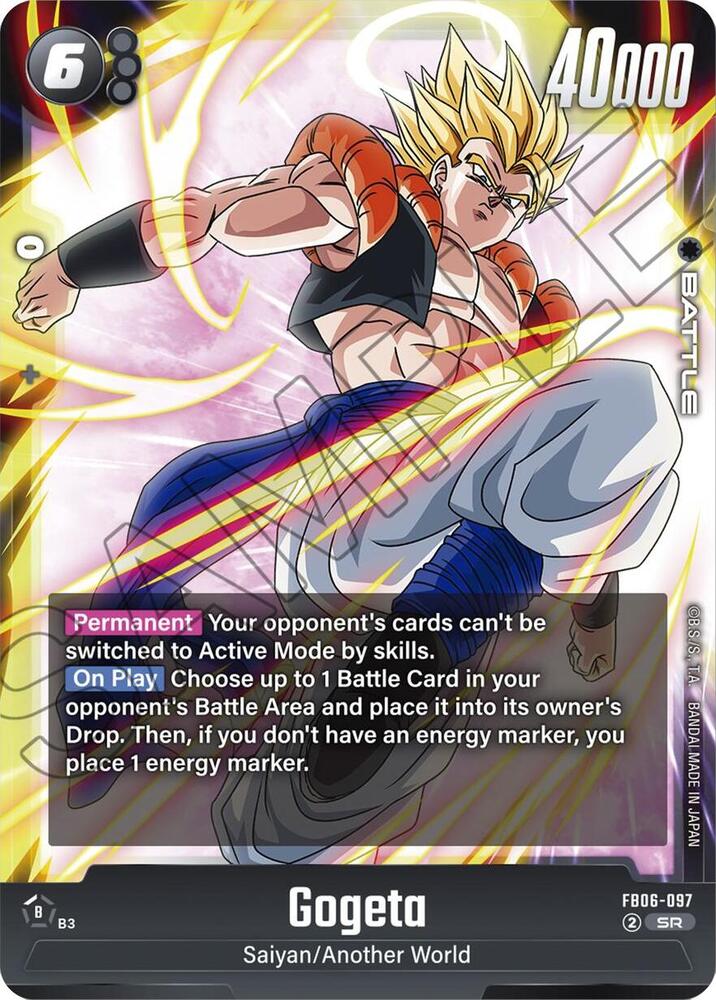 Gogeta FB06-097 card from Rivals Clash