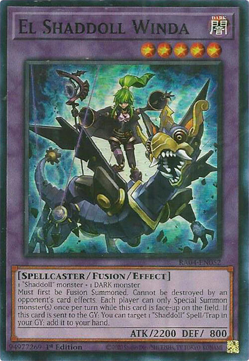El Shaddoll Winda RA04-EN052 card from Quarter Century Stampede