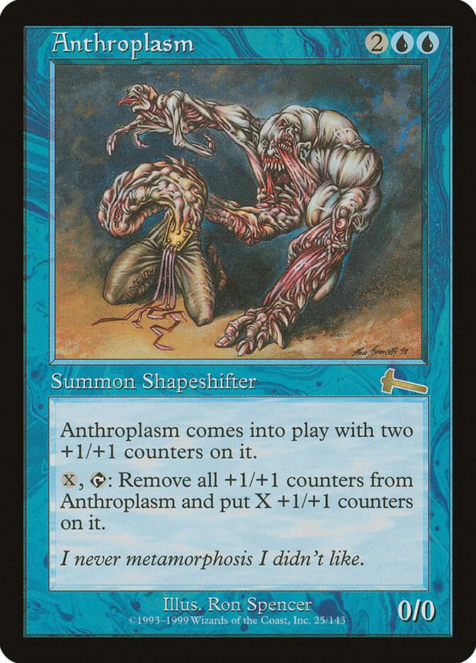 Anthroplasm 25 card from Urza's Legacy