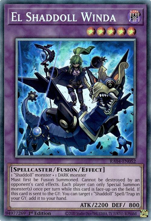 El Shaddoll Winda (PCR) RA04-EN052 card from Quarter Century Stampede
