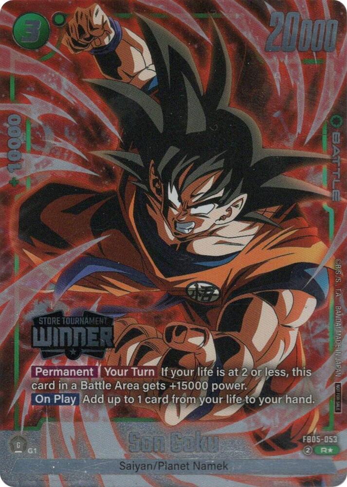 Son Goku (Tournament Pack -Winner- 06) FB05-053 card from Tournament and Championship Promos