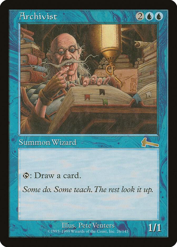Archivist 26 card from Urza's Legacy
