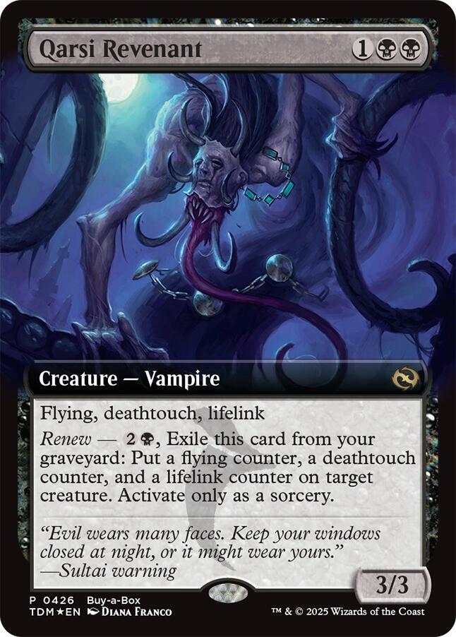 Qarsi Revenant (Extended Art) 426 card from Buy-A-Box Promos
