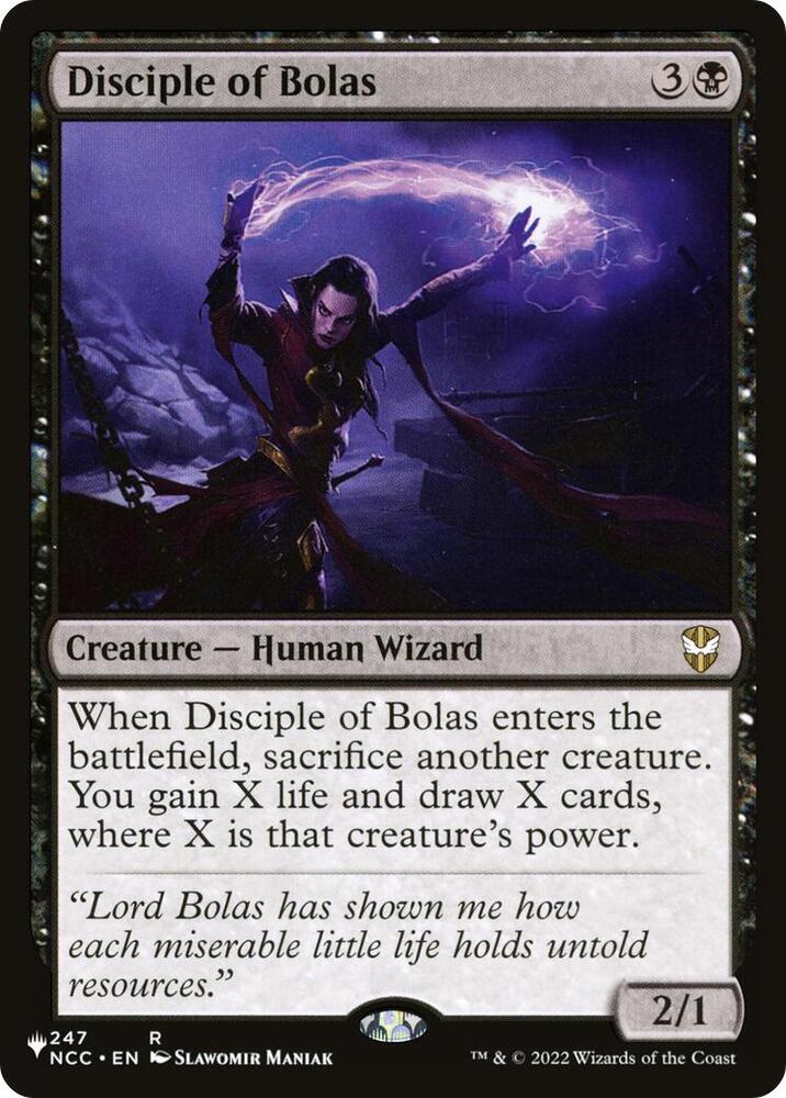 Disciple of Bolas 247 card from The List Reprints
