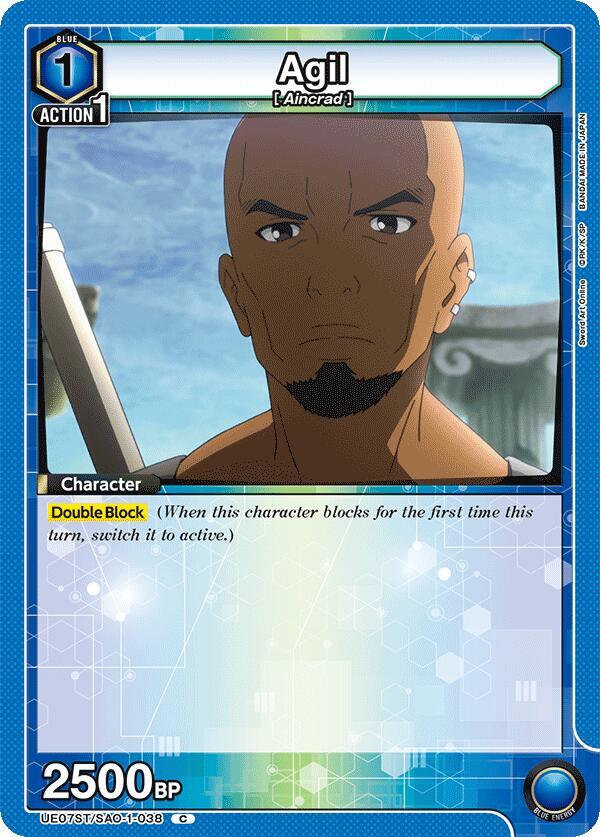 Agil UE07ST/SAO-1-038 card from UE07ST: Sword Art Online Starter Deck