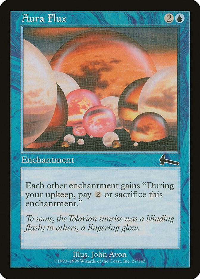 Aura Flux 27 card from Urza's Legacy