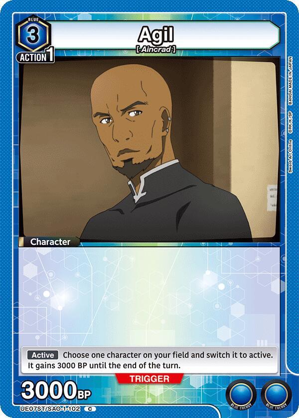 Agil UE07ST/SAO-1-102 card from UE07ST: Sword Art Online Starter Deck