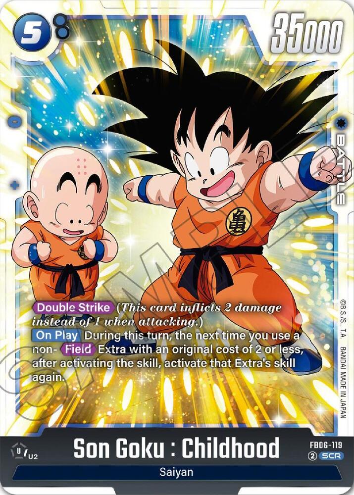 Son Goku : Childhood FB06-119 card from Rivals Clash