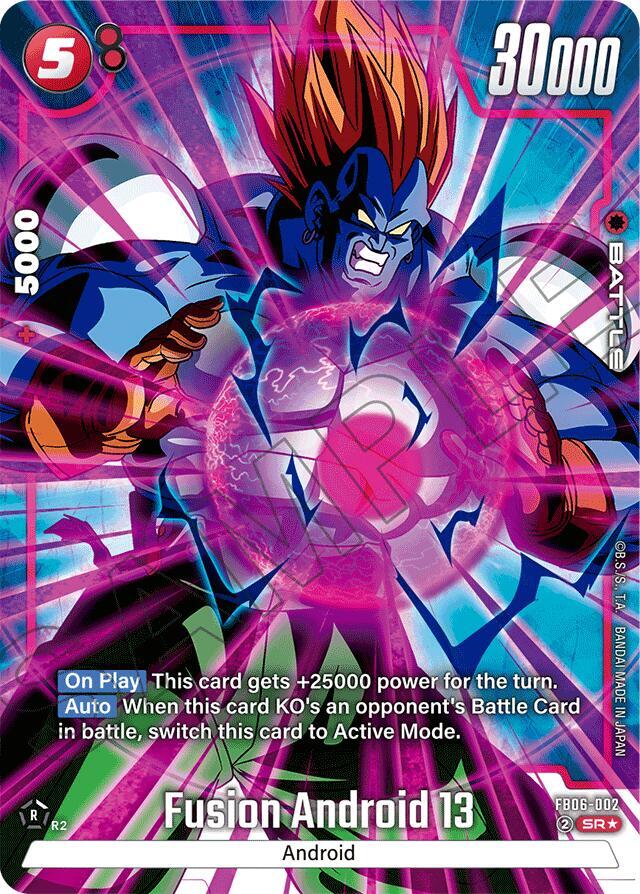 Fusion Android 13 (Alternate Art) FB06-002 card from Rivals Clash