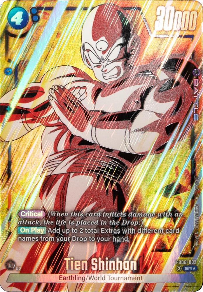 Tien Shinhan (Alternate Art) FB06-032 card from Rivals Clash