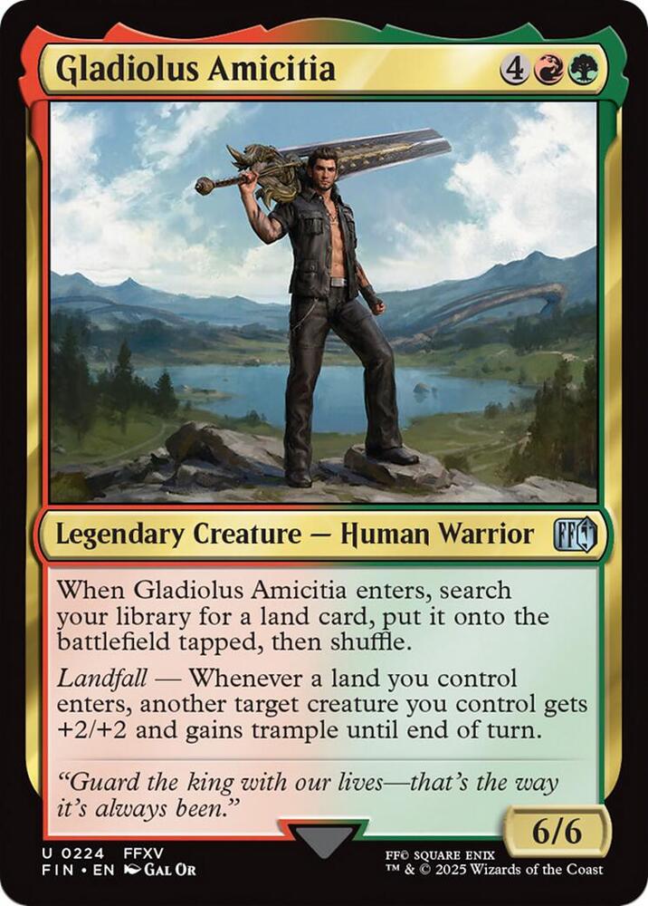 Gladiolus Amicitia 224 card from FINAL FANTASY