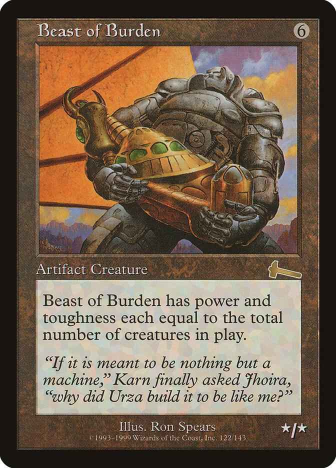 Beast of Burden 122 card from Urza's Legacy