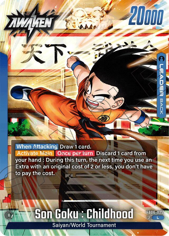 Son Goku : Childhood FB06-025 card from Rivals Clash
