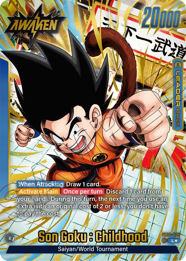 Son Goku : Childhood (Alternate Art) FB06-025 card from Rivals Clash
